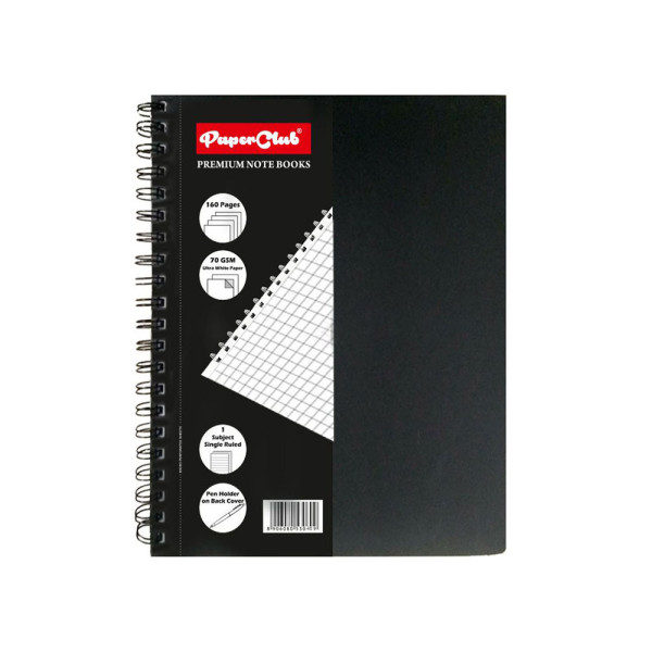 53040-Wiro-1Subject-Check-A5-Black